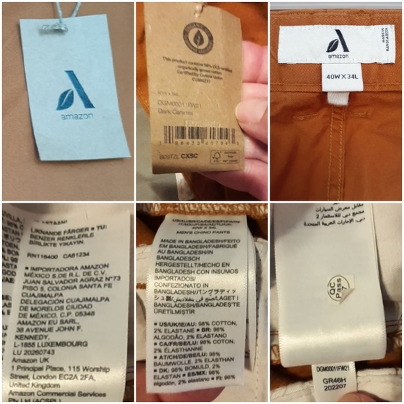 NWT Super Comfortable Organic Cotton Chino Men's - Picture 10 of 16